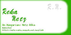 reka metz business card