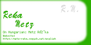 reka metz business card